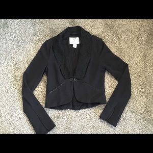 Anthro Free People Black Bolero Jacket EUC